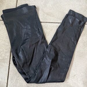 Frame Leather Leggings with side zips